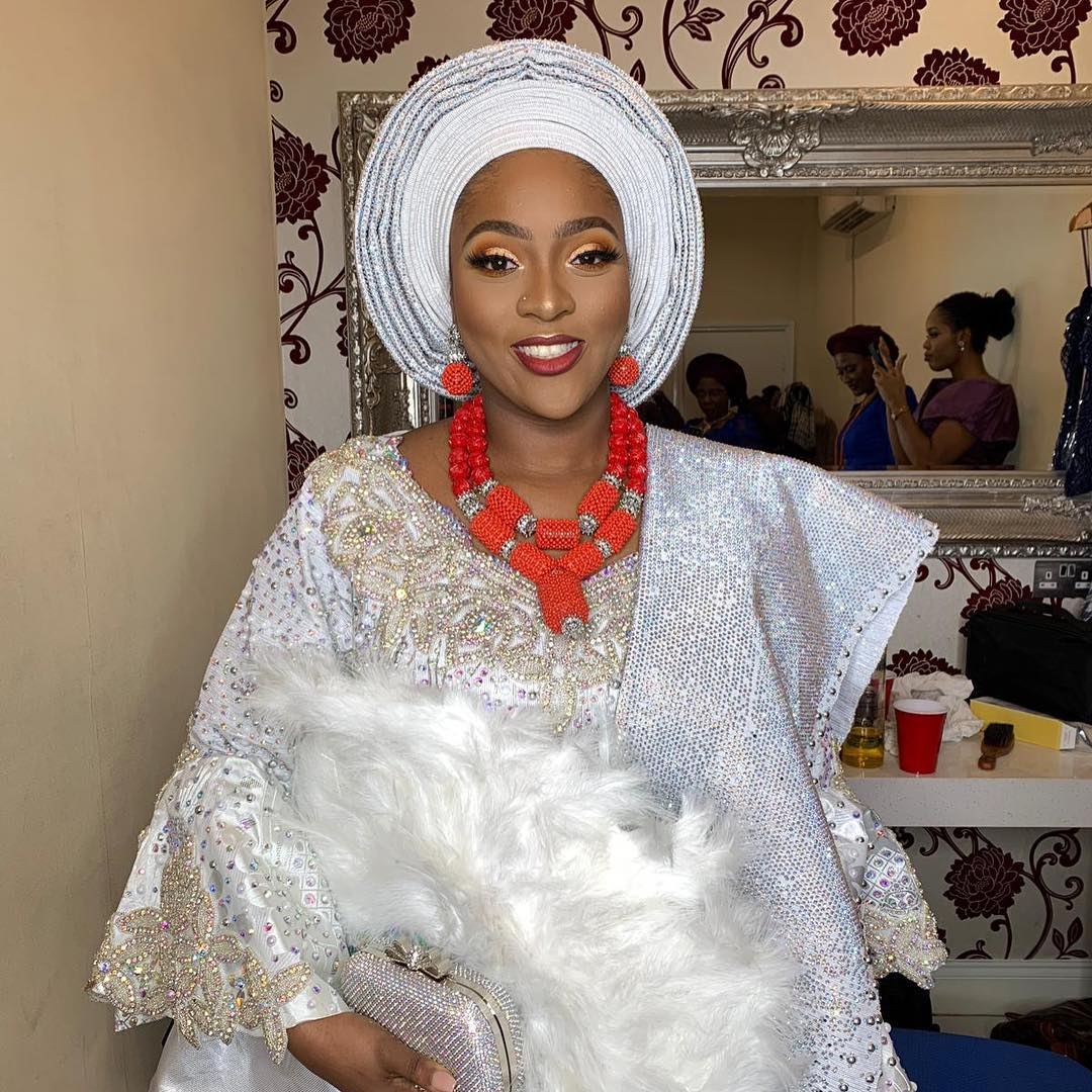 Edith Williams Bridal Makeup Artist for Nigerian Bride's Traditional Wedding in London