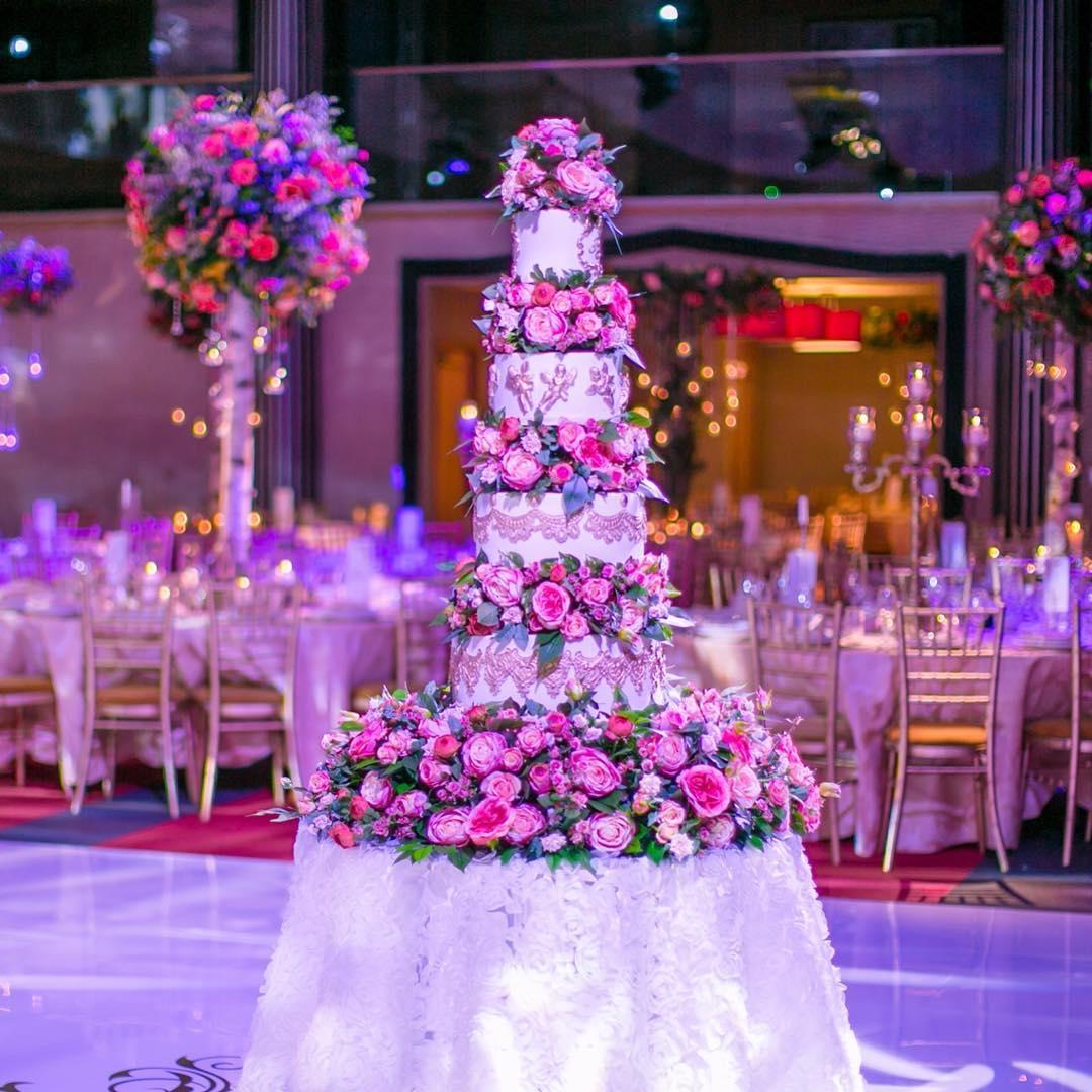 Sweet Hollywood Wedding Cake Designer London