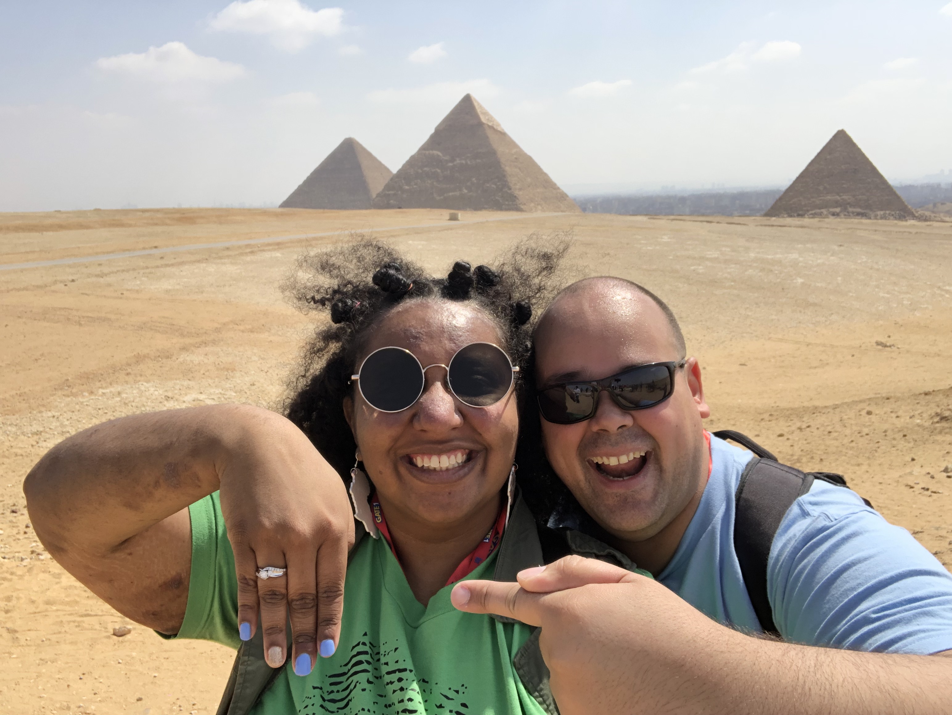 My Afro Caribbean Wedding Princess 🇭🇹 and Andy’s 🇩🇴 Destination Proposal at The Great Pyramid of Giza, Egypt Princess Andy