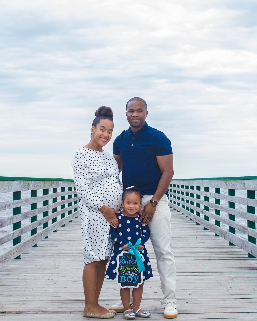 Blue Pictorial African American New York maternity and family shoot Photographer