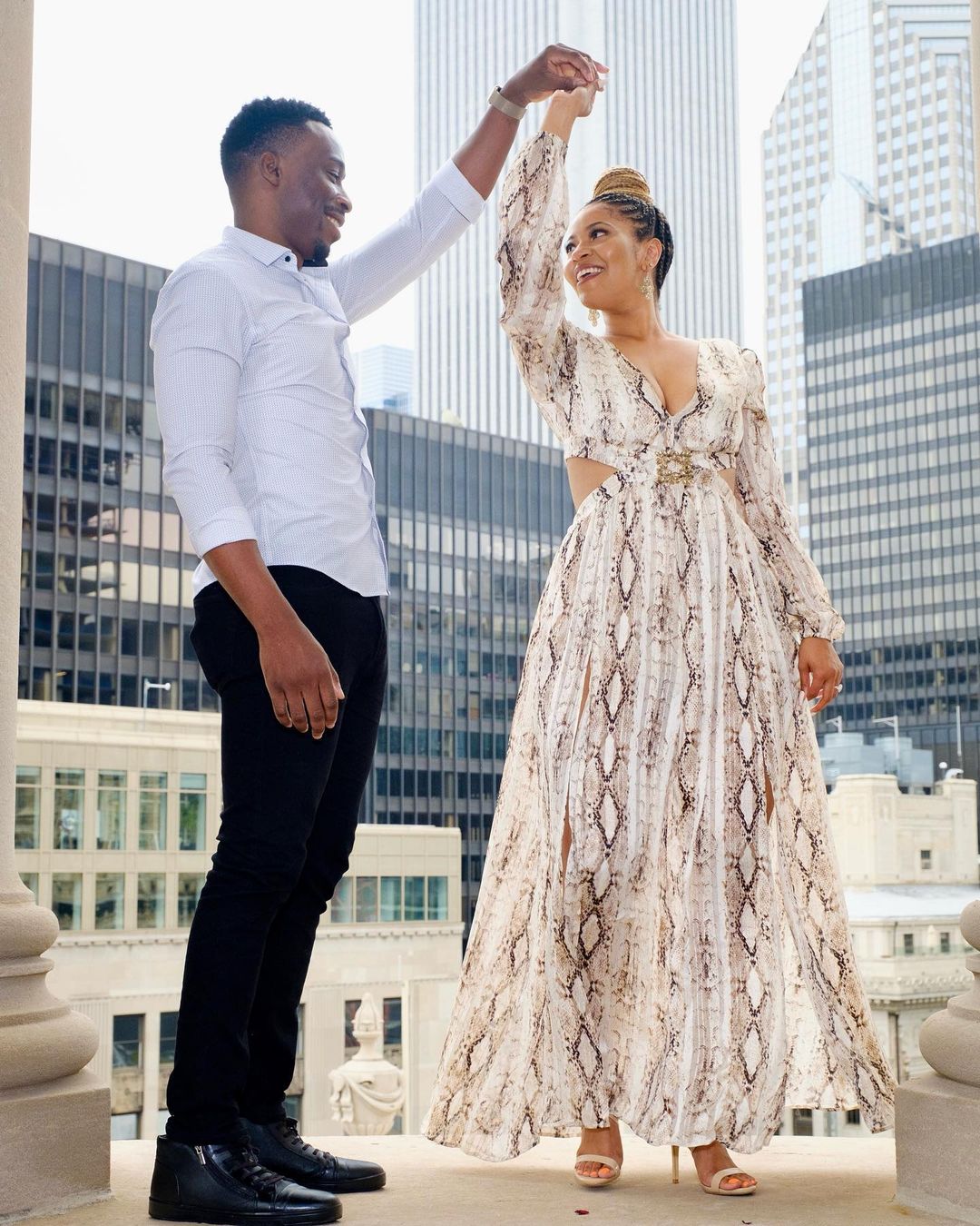 Taara and Michael’s Surprise Rooftop Proposal in Chicago