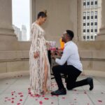 Taara and Michael Surprise Rooftop Proposal in Chicago