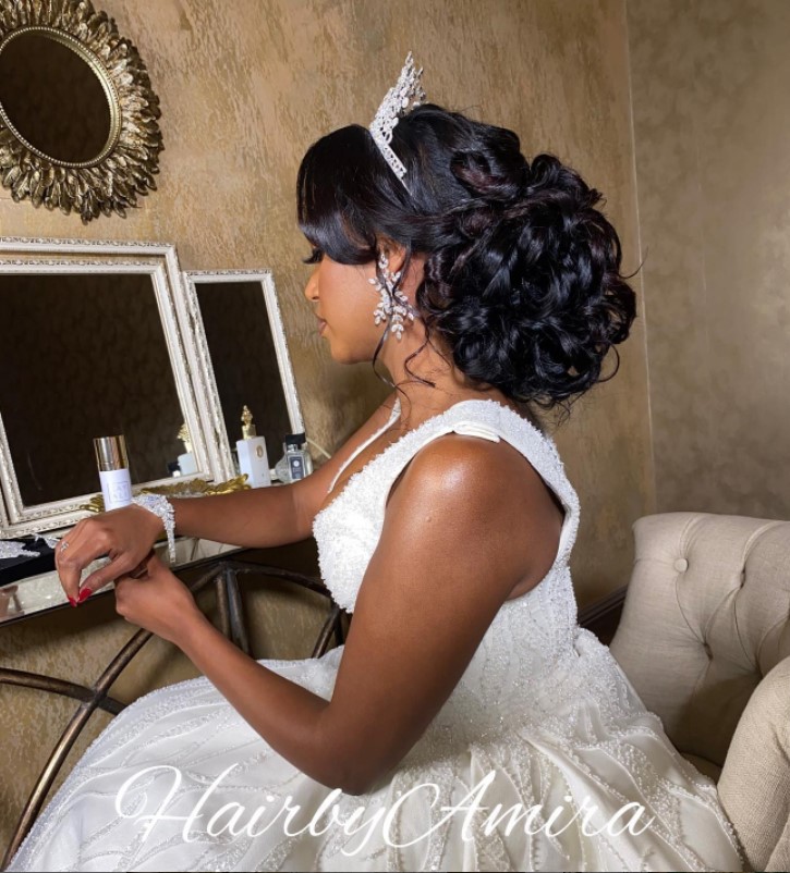 Somalian Bridal Hair Stylist for Black and East African Brides - Hair by  Amira ~ My Afro Caribbean Wedding